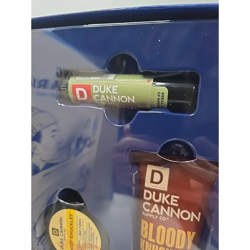 Duke Cannon Winter Rescue Kit Gift Box - Bloody Knuckles hand and lip balm